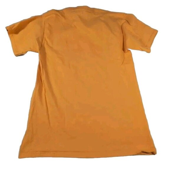 CHAMPION T Shirt Men's Small Purple Logo Graphic Yellow Short Sleeve Crew Neck - Picture 9 of 10